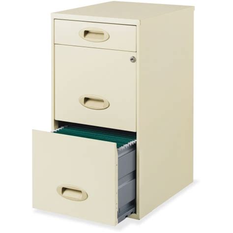 3-drawer filing cabinet steel off-white - hirsh|Hirsh Putty 3.